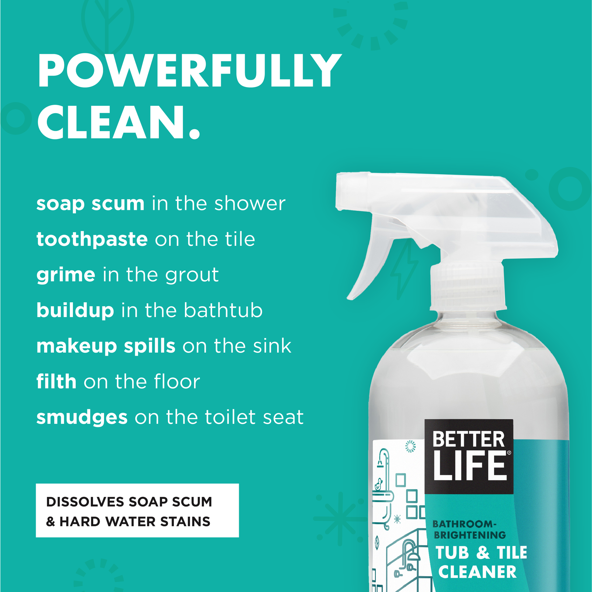 The Works Tub & Shower Cleaner 32 oz (6 Pack)